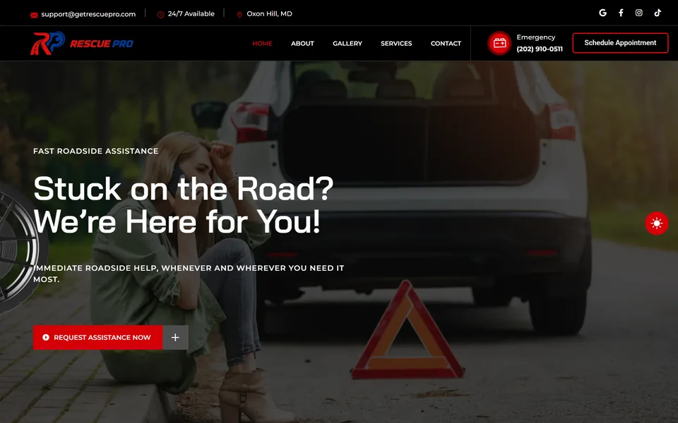 Website we built for getrescuepro.com