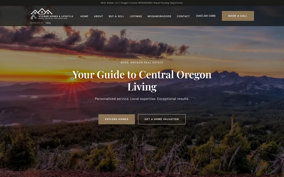 Website we built for steinerhomesbend.com