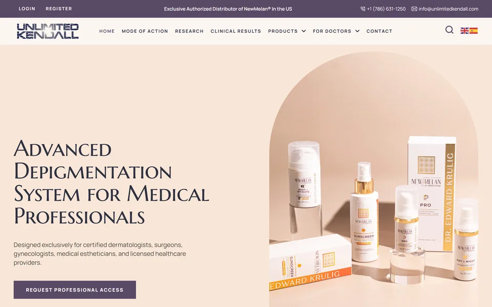 Website we built for unlimitedkendall.com